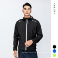 New Jacket Men Waterproof Hooded Windrunner Quick Dry Front Zip Gym Jackets For Men